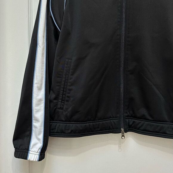 Puma Track Jacket Black with Blue and White Side Stripes Size XL - Picture 5 of 6